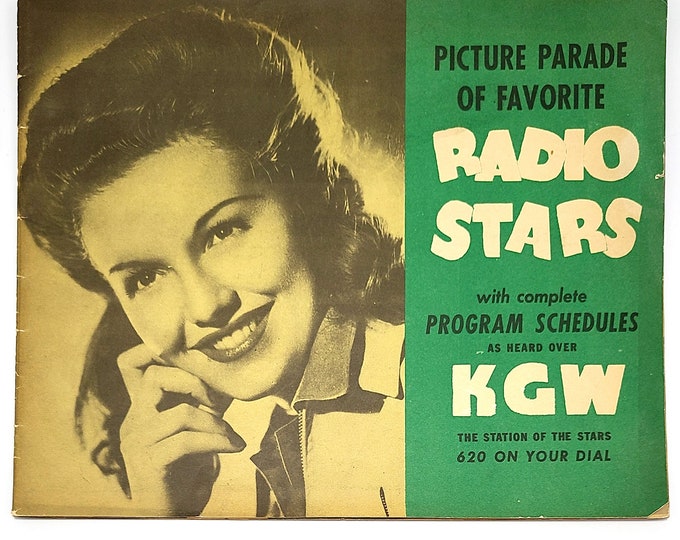 Picture Parade of Favorite Radio Stars ~ Radio Schedule ~ KGW ~ NBC Network ~ Portland, Oregon ~ 1943