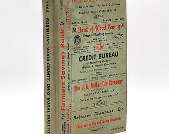 Robinson's 1964 Wood County, Ohio Rural Directory ~ Genealogy ~ Farms ~ (similar to city directory)