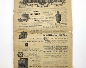 The Electrical World: A Weekly Review of Current Progress in Electricity and its Practical Applications 1889 Thomas Commerford Martin