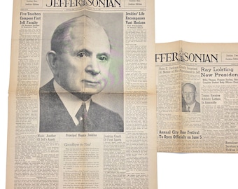 Jefferson High School 1940 student newspaper [special Principal Hopkin Jenkins edition] Portland, Oregon