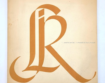 A Festschrift for Lloyd J. Reynolds SIGNED 1966 Calligraphy Reed College ~ Philip Whalen Gary Snyder Alfred Fairbank William Stafford Dickey
