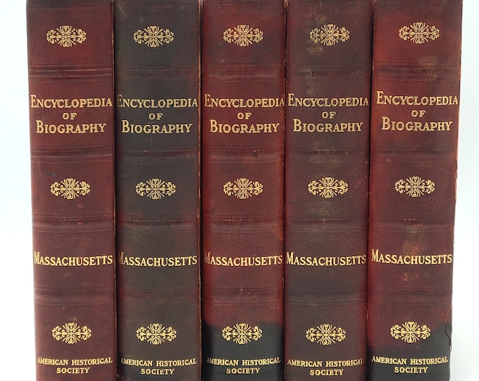 Encyclopedia of Massachusetts: Biographical-Genealogical [5 volumes] 1916 ~ edited by William Richard Cutter, et al.