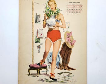 The Special Esquire Girl Pinup Calendar 1947 (11 months) pin-up