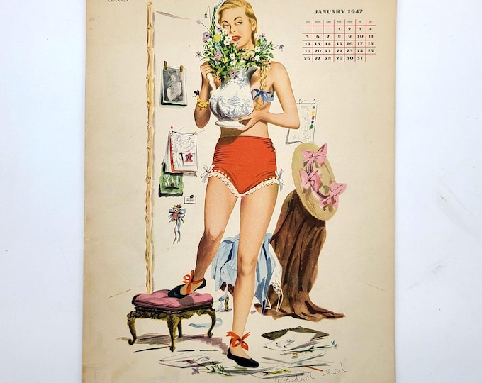 The Special Esquire Girl Pinup Calendar 1947 (11 months) pin-up