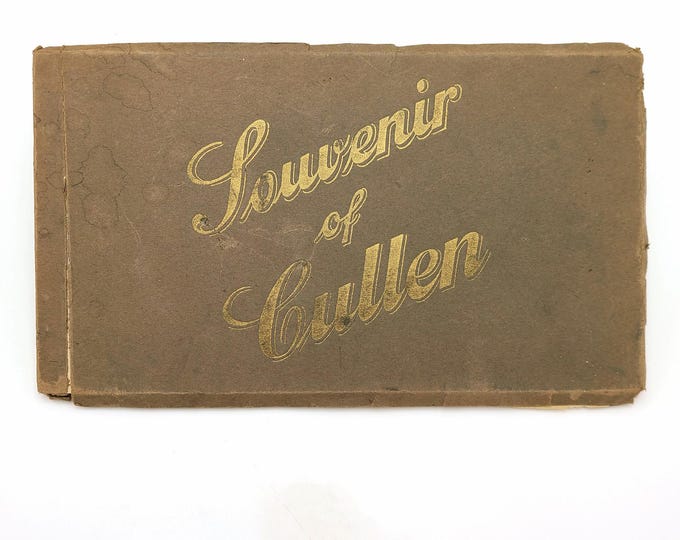 Souvenir of Cullen, Scotland c. 1920 Antique Album of Views of Banffshire (Moray) village on Scottish North Sea coast