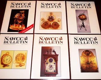 1995 Full Year NAWCC Bulletin of the National Association of Watch and Clock Collectors ~ 6 issues ~ Horology