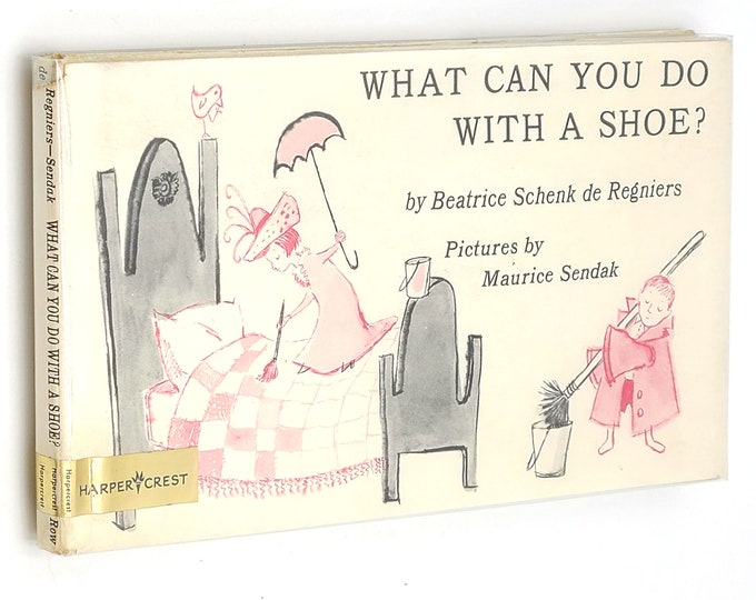 What Can You Do With A Shoe? by Beatrice Schenk de Regniers illustrated by MAURICE SENDAK 1955 early printing 1960s