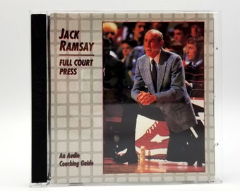 Jack Ramsay: Full Court Press 2 CD Set Audio Coaching Guide Biography 1994 Issue Records Portland Trail Blazers NBA Coach