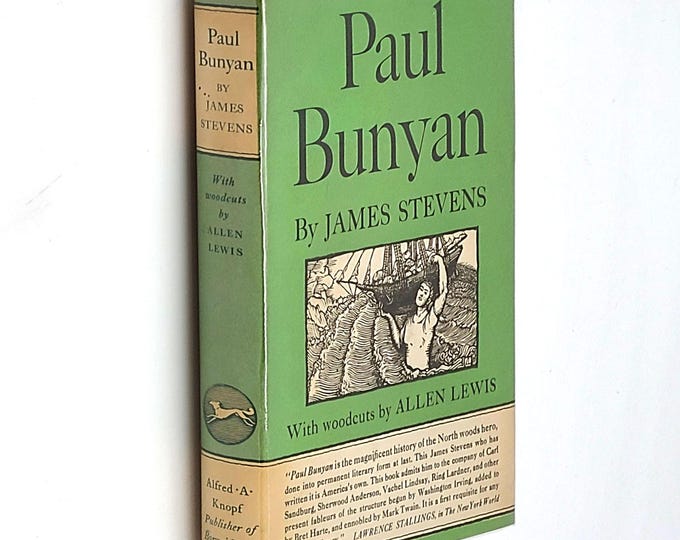 Paul Bunyan 1948 James Stevens SIGNED ~ illustrations by Allen Lewis