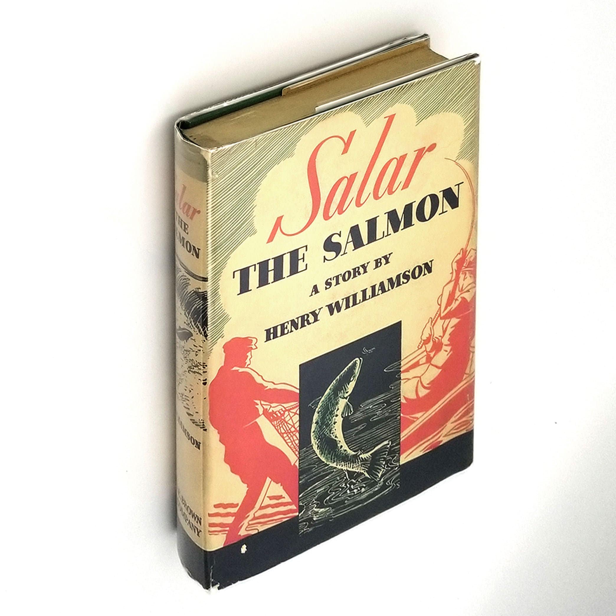 Salar the Salmon Hardcover in Dust Jacket 1938 by Henry Williamson - Fish -  Wildlife - Nature - Life Cycle - Novel - Fiction
