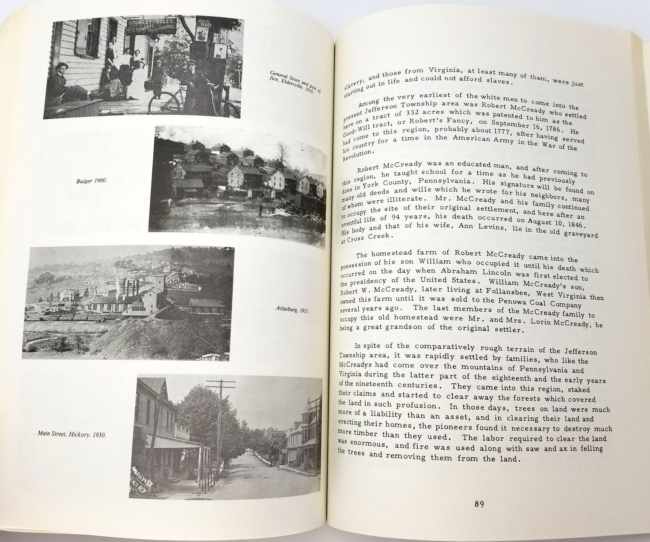 Historical Sketches of Northern Washington County SIGNED 1979 Alvin