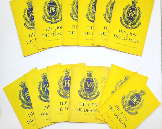 The Lion and The Dragon: Regimental Gazette of The King's Own Royal Border Regiment [12 issues, 1970-1980] ~ British Army