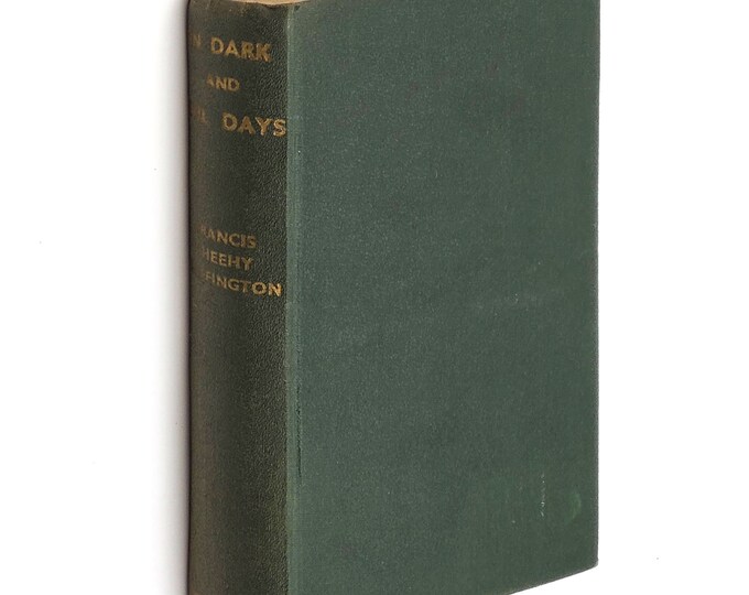 In Dark and Evil Days  1936 Francis Sheehy Skeffington ~ Historical Novel of County Wexford Ireland ~ James Joyce interest