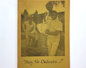 May We Dedicate...? 1969 Radical Black/African American Poetry ~ Portland, Oregon ~ Albina Arts Center ~ Thurman Watts, Rufus Butler, et al