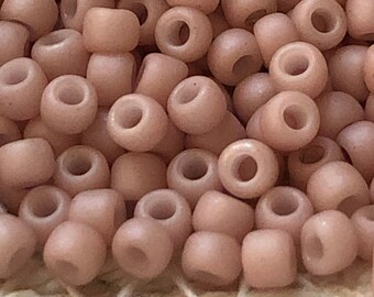 NEW* TOHO Round Seed Beads, 11/0, Opaque - Pastel - Frosted Shrimp, (TR-11-764), Qty 20 grams, 2.2mm Seed Beads