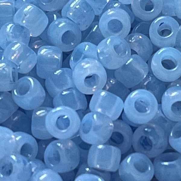 NEW* TOHO Round Seed Beads, 8/0, Hybrid Color Trends: Milky-Airy Blue, (TR-08-YPS0024), Qty 20 grams, 3mm Seed Beads