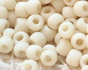 NEW* TOHO Round Seed Beads, 11/0 Opaque - Frosted Light Beige, (TR-11-51F), Qty 20 grams, 2.2mm Seed Beads