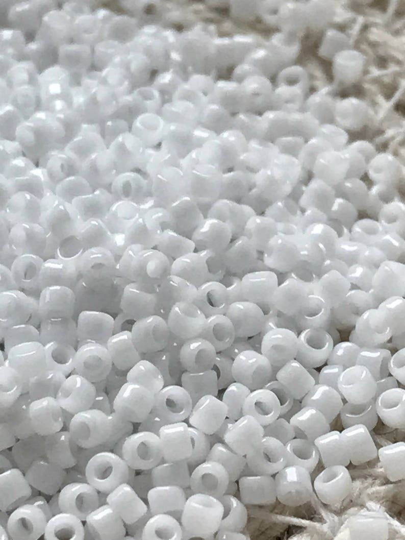 1.5mm Seed Beads Qty TOHO Round Seed Beads 8 grams 150 Opaque White, TR-15-41