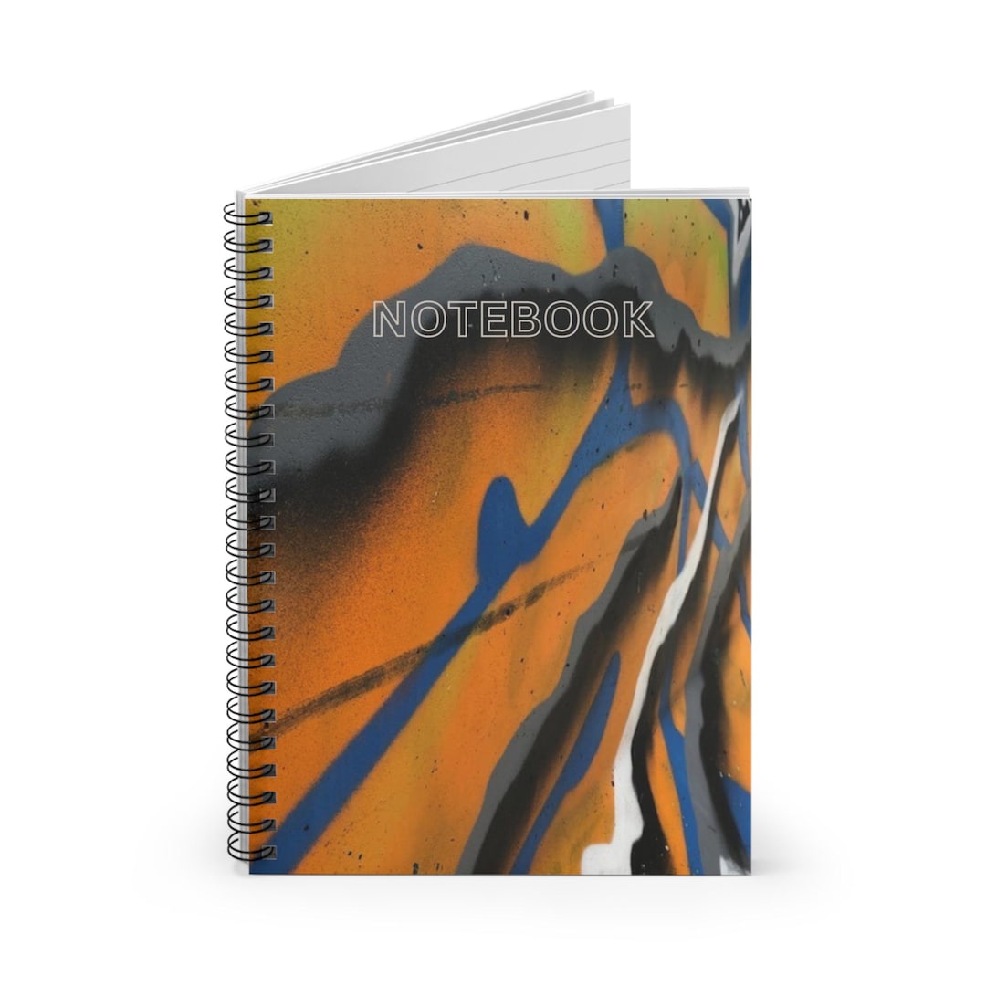 Colorful Graffiti Spiral Notebook – Artistic Writing Pad - Etsy