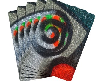 Kartenspiel, Bunte Graffiti Swirls Poker Spielkarten für Spieleabend, Pokerabend, Kartenspiele, Pokergeschenke