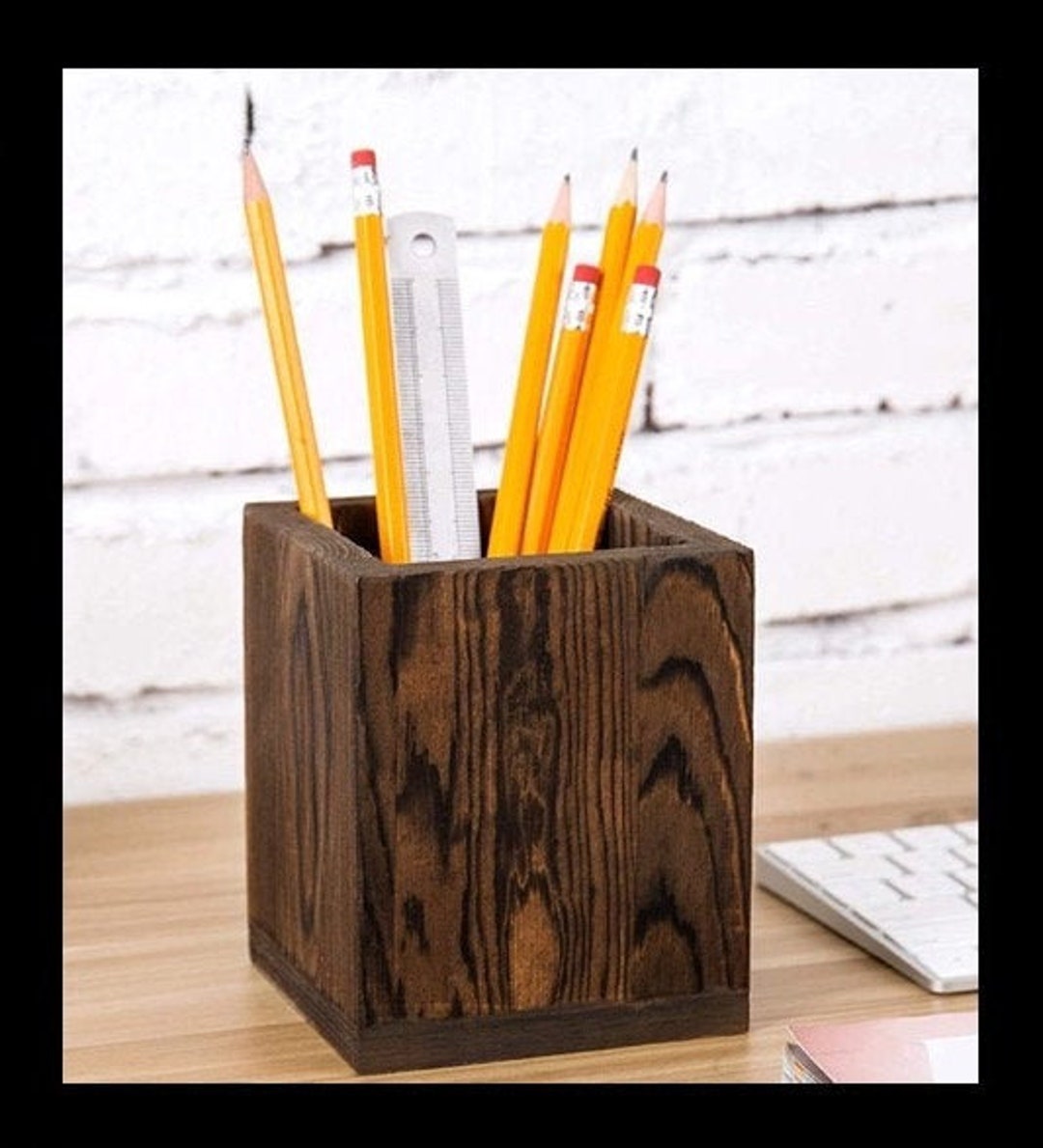 Pencil Holder Woodworking Plans Etsy