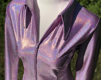 Glow Up Rosa Púrpura Brillo Brillo Western Rodeo Stretch Show Camisa Rail Jacket Equitación Jóvenes Chicas 4-10 Mujeres XS S M L XL 2X 3X plus