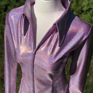 Glow Up Pink Purple Shimmer Sparkle Western Rodeo Stretch Show Shirt Rail Jacket Horsemanship Youth Girls 4-10 Women XS S M L XL 2X 3X plus