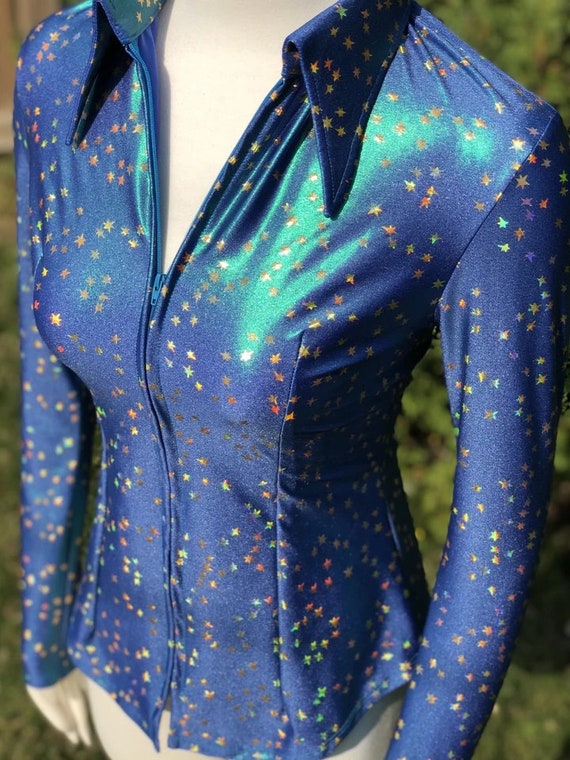 Starset Teal Gold Western Rodeo Stretch 