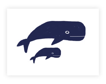 Whales - Postcard