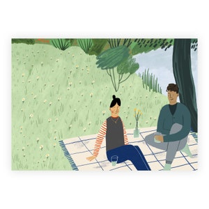 Picnic estivo - Cartolina
