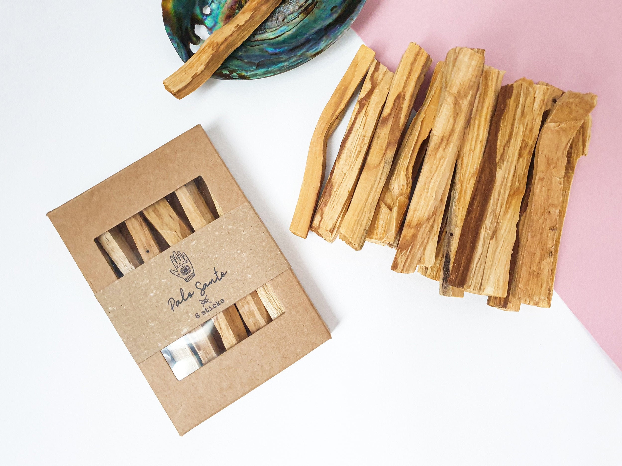 Palo Santo Wood Box Palo Stick X6 Holy Meditation Natural Incense Oil Smudge