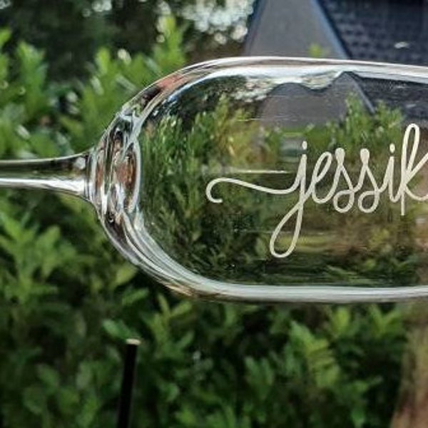 Personalisiertes Sektglas (geätzt)