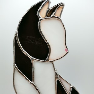 Tuxedo Cat Stained Glass Pattern
