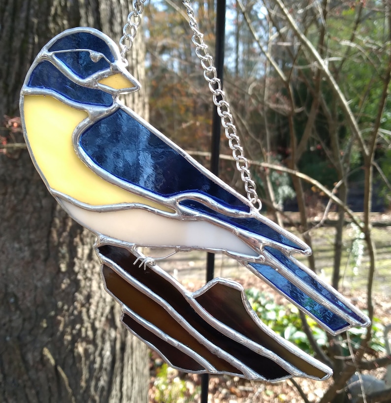 Eastern Bluebird Stained Glass Sun Catcher - Etsy