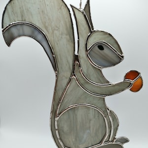 Padrão de vitral de esquilo