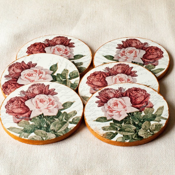 Decoupage Coasters Etsy