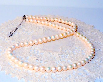 Stauer Sterling Silver 925 Freshwater Pearl Necklace Etsy