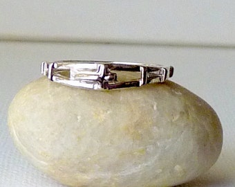 Sterling Silver Rosary Ring, Vintage Catholic Band Ring Size 10, One Decade Rosary Unisex Ring, Christian Jewelry, Religious Prayer Band