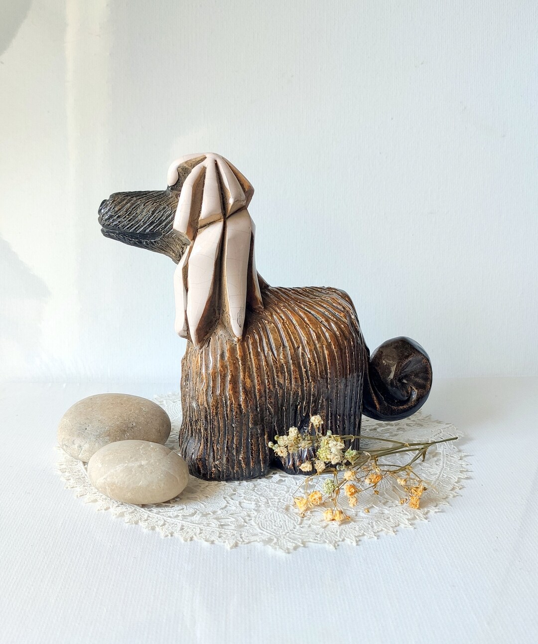 Artesania Riconada Designed Afghan Dog Figurine Vintage Afghan Hund ...