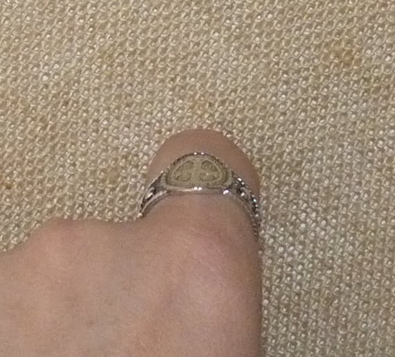 Sterling Silver Rosary Ring, Vintage St Benedict … - image 9