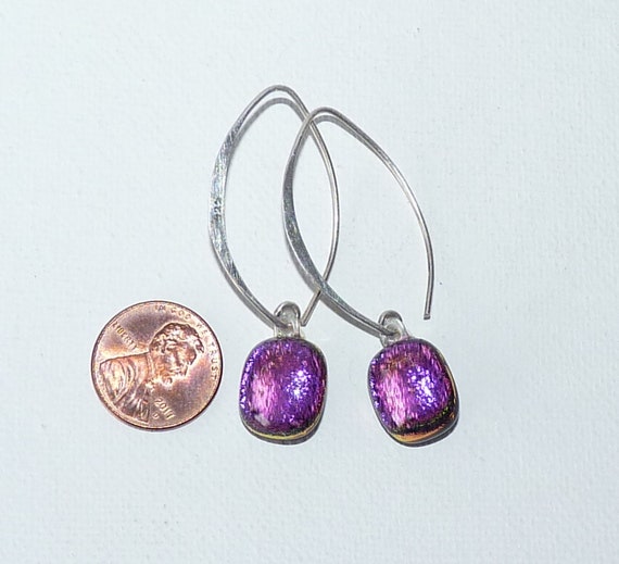 Sterling Silver Multicolor Dichroic Glass Threade… - image 5
