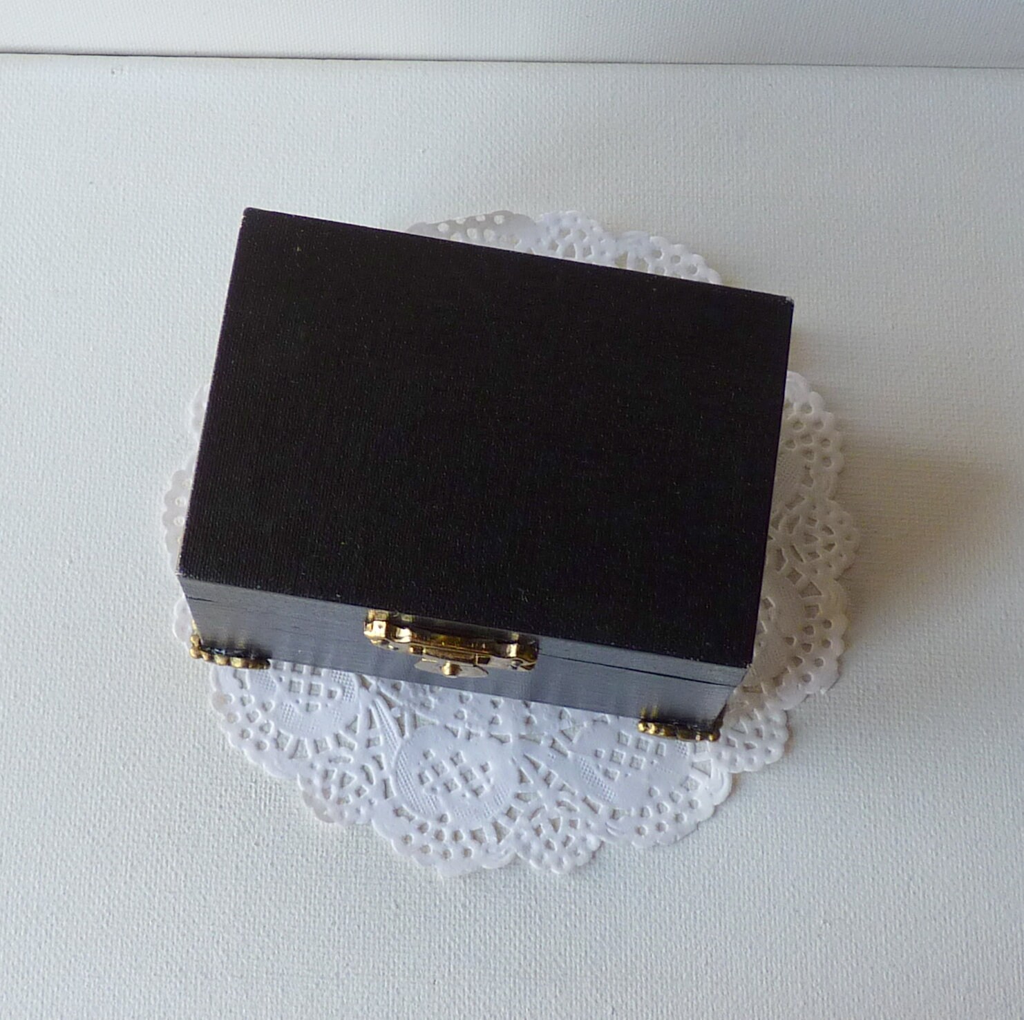 Vintage Jewelry Box Black Necklace Box Jewelry Display Etsy