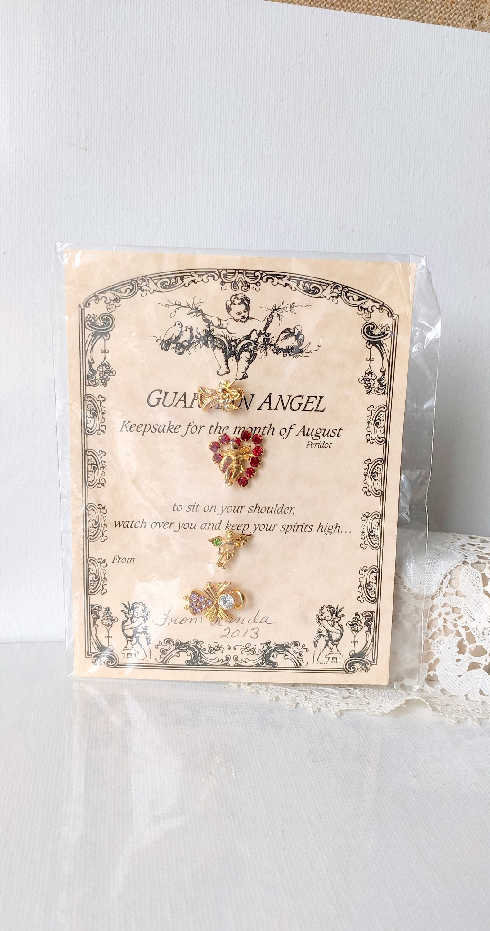 Broche/épingle à Chapeau "Ailes D'Ange" à Motif Celtique - En étain, Fabriqué Aux USA, Neuf Sans Emballage