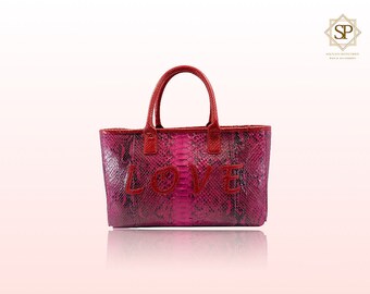 Python Bag Le Tropézien Pink & Red