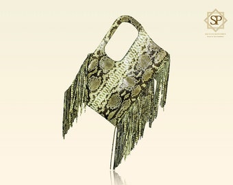 Sac en Python Véritable New-York New-York Naturel