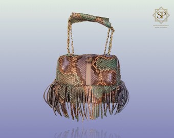 Python Bag Ibiza Blue & Green