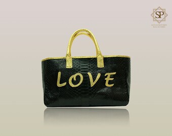 Python Bag Le Tropézien Black & Gold