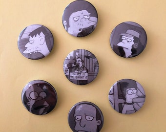 The Simpsons pinback buttons