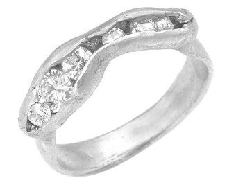 Sterling Silver Engagement or Wedding Ring