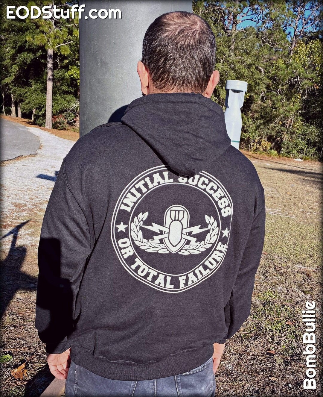 Initial Success or Total Failure EOD Hoodie Black EOD Pullover Hooded ...